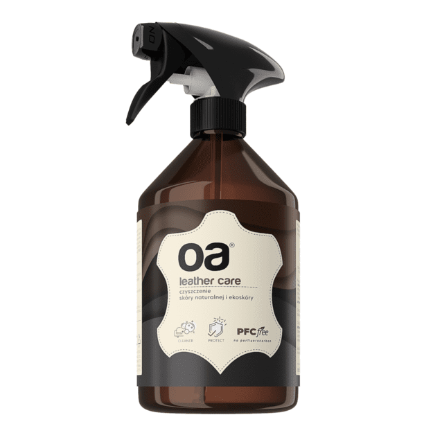 Rengøringsmiddel til læderbetræk, beskyttelse mod snavs OA LEATHER CARE (500 ml)